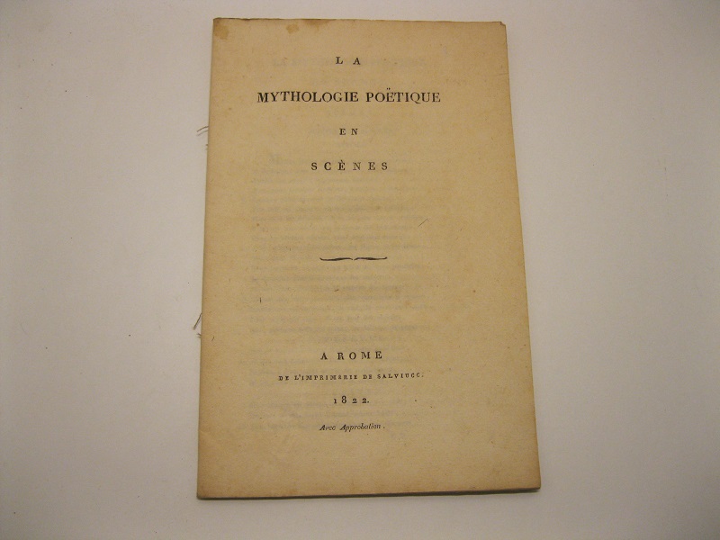 La mythologie poetique en scenes