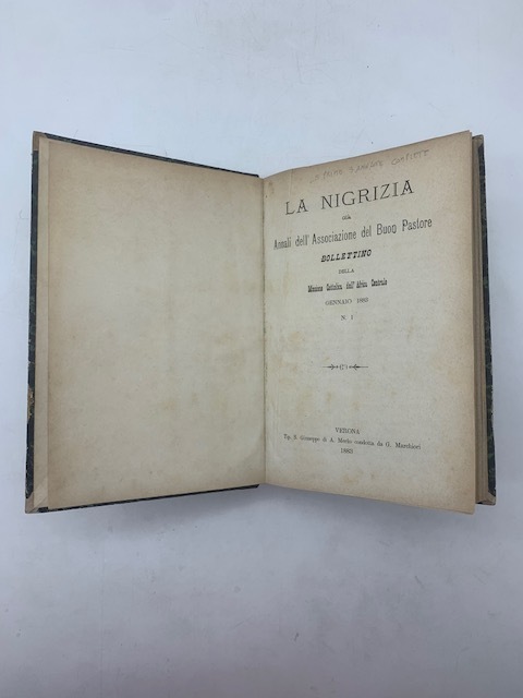 La Nigrizia già Annali dell'Associazione del Buon Pastore. Bollettino della …