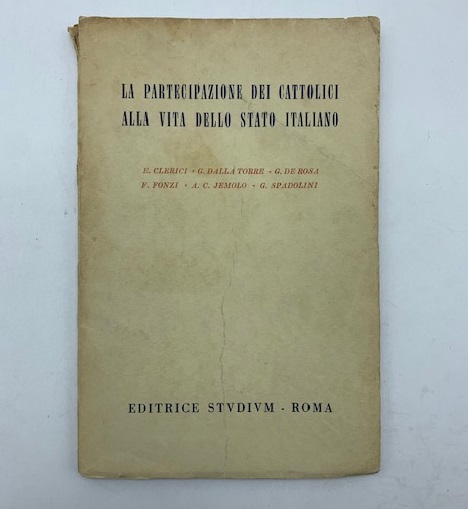La partecipazione dei cattolici alla vita dello stato italiano