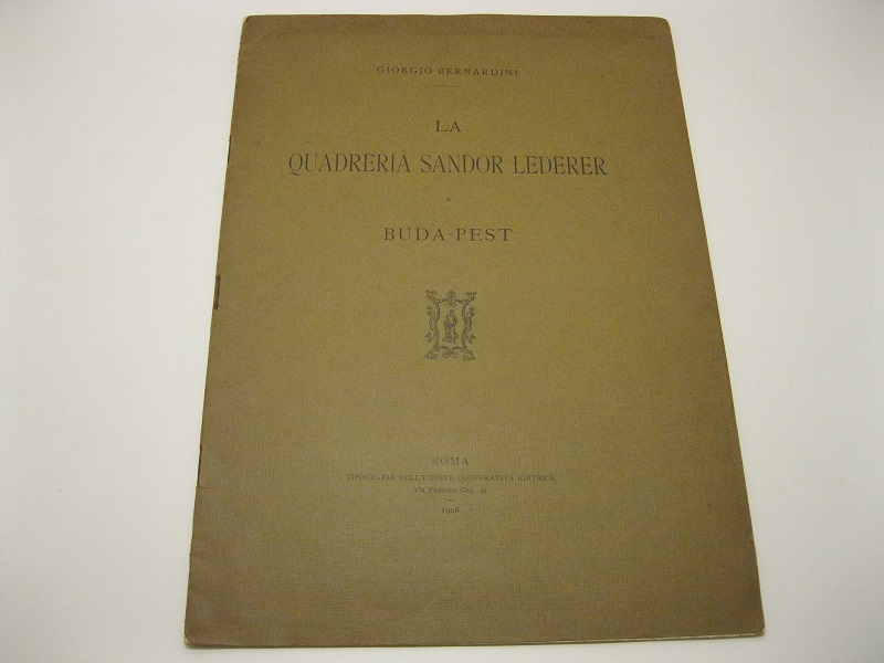 La quadreria Sandor Lederer a Budapest