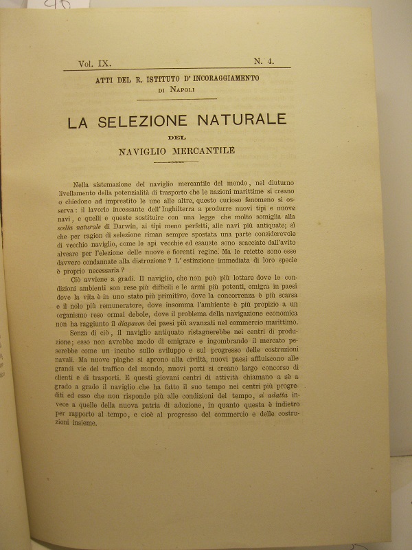 La selezione naturale del naviglio mercantile