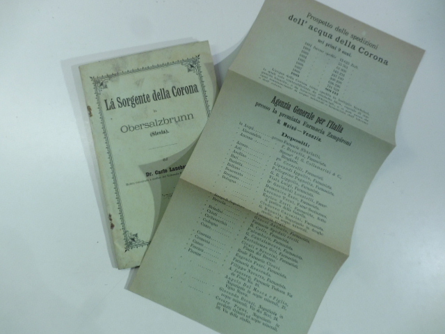La sorgente della Corona in Obersalzbrunn (Slesia) con Prospetto delle …