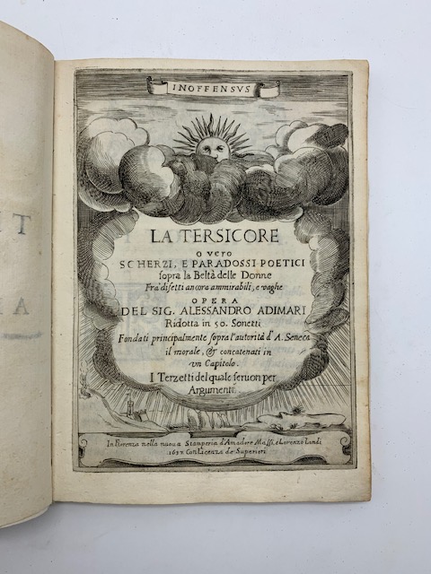 La Tersicore o vero scherzi, e paradossi poetici sopra la …