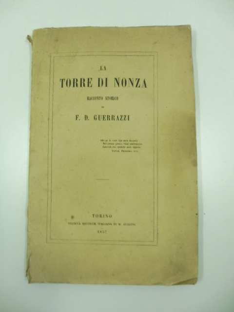 La torre di Nonza. Racconto storico