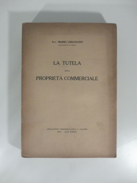 la tutela della proprieta' commerciale