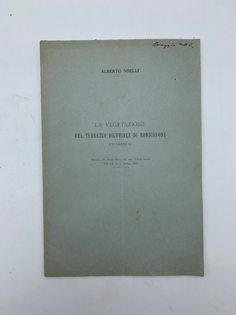 La vegetazione del terrazzo diluviale di Rondissone (Torino)