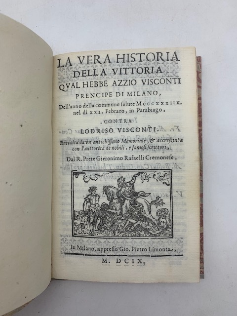 La vera historia della vittoria qual hebbe Azzio Visconti prencipe …