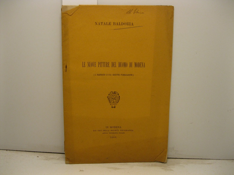 Le nuove pitture del Duomo di Modena (a proposito d'una …