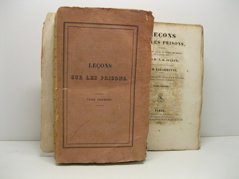 Lecons sur les prisons pre'sente'es en forme de cours au …