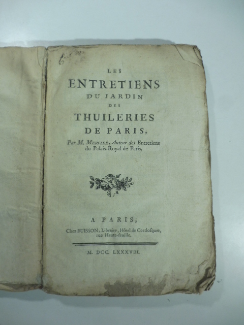 Les entretiens du jardin des Thuileries de Paris.
