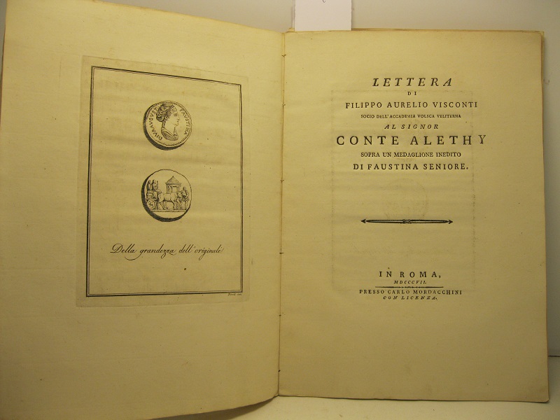 Lettera al signor conte Alethy sopra un medaglione inedito di …