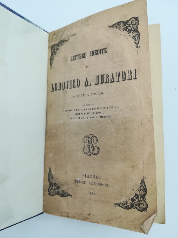 Lettere inedite di Lodovico Antonio Muratori scritte e Toscani dal …