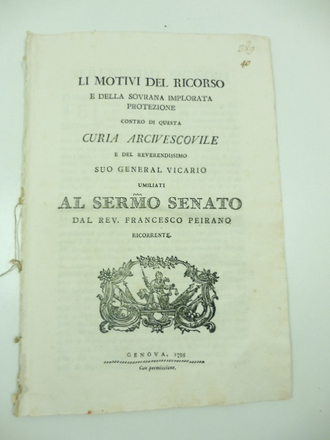 Li motivi del ricorso e della sovrana implorata protezione contro …