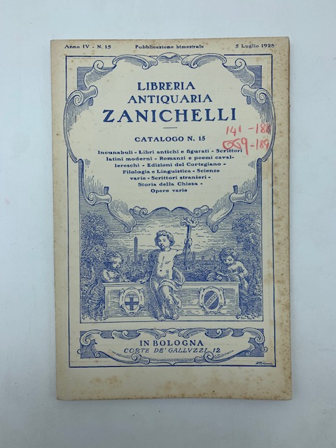 Libreria antiquaria Zanichelli. Catalogo n. 15