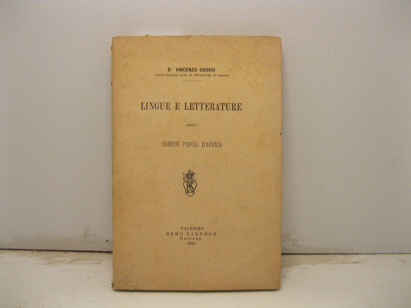 Lingue e letterature degli odierni popoli d'Africa