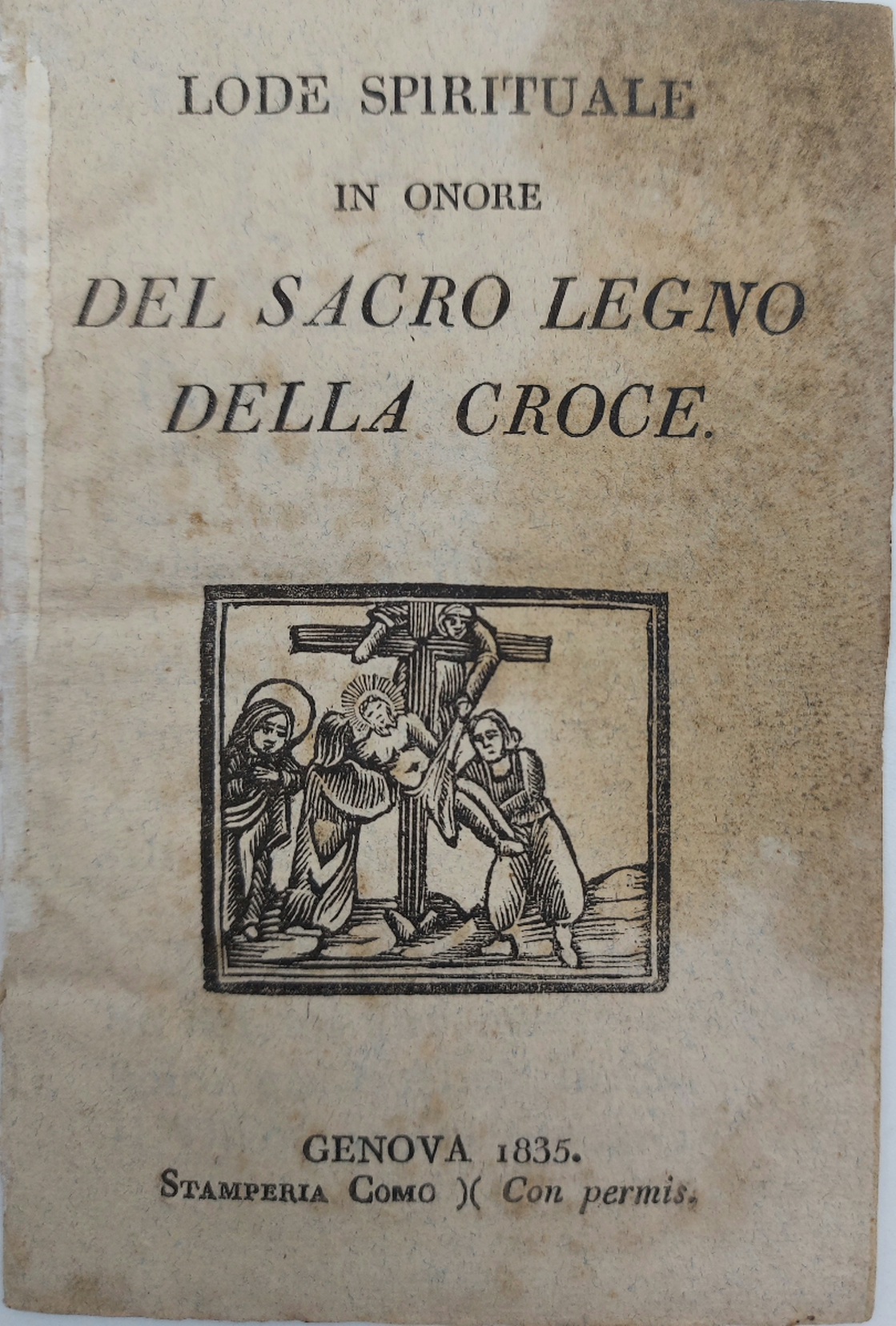 Lode spirituale in onore del sacro legno della croce