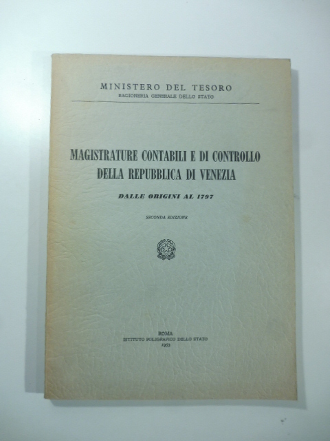 Magistrature contabili e di controllo della Repubblica di Venezia dalle …