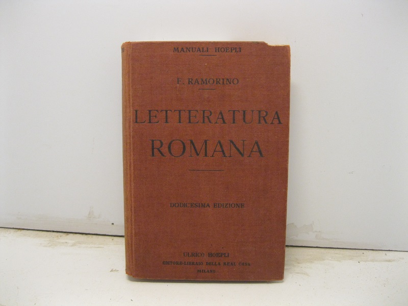 Manuali Hoepli. Letteratura romana