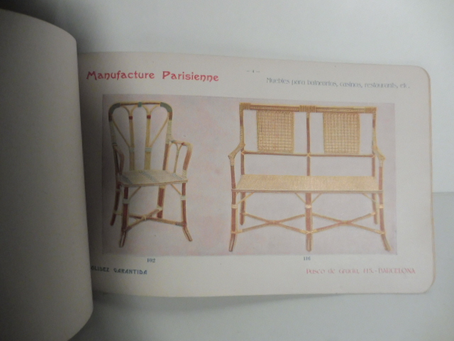 Manufacture parisienne. Fabrica de muebles de junco esmaltado