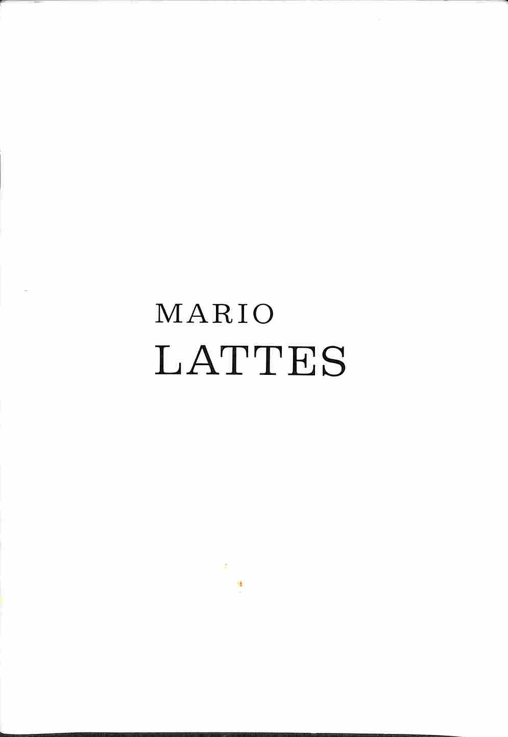 Mario Lattes. Disegni e acquerelli. Galleria I Portici, Torino. Dal …