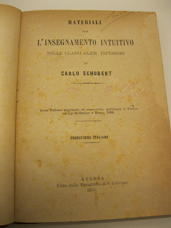 Materiali per l'insegnamento intuitivo nelle classi elemen. inferiori, di Carlo …