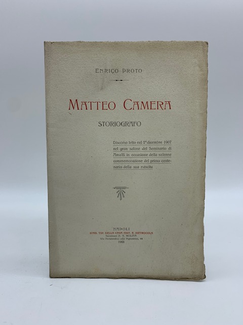 Matteo Camera storiografo