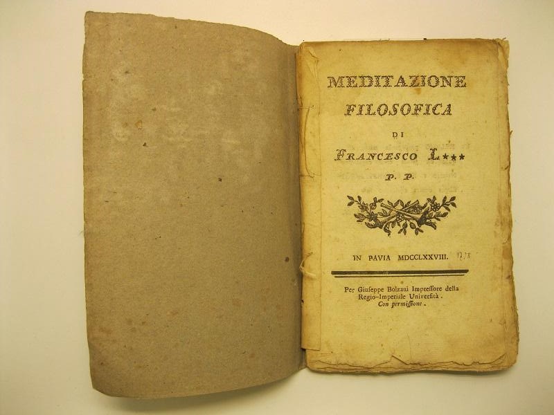 Meditazione filosofica di Francesco L*** P.P.