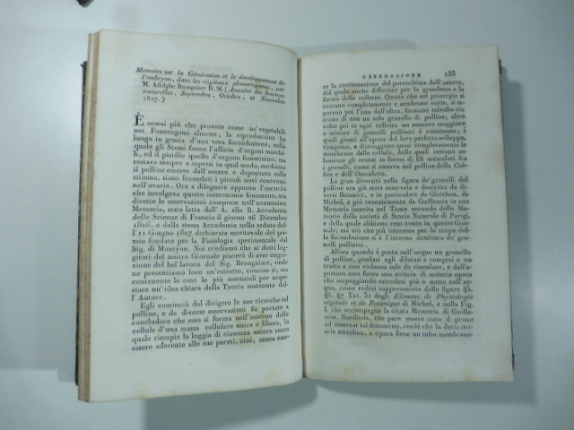 Memoire sur la generation et le developpement de l'embryon dans …
