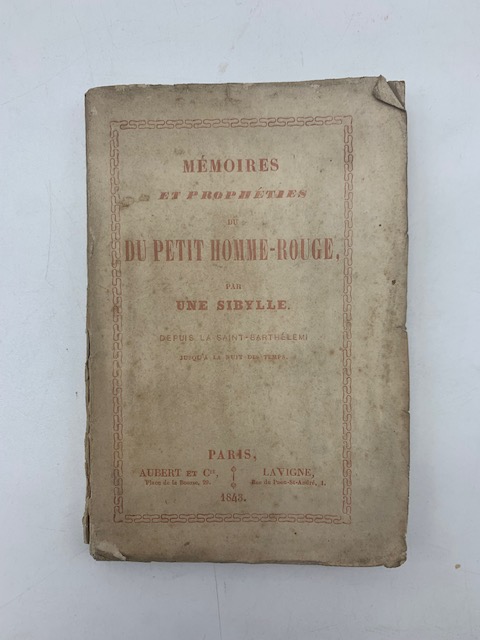 Memoires et propheties du petit homme-rouge par une sibylle