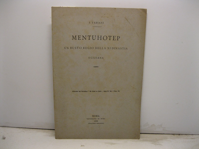 Mentuhotep. Un busto regio della XI dinastia egiziana. Estratto dal …