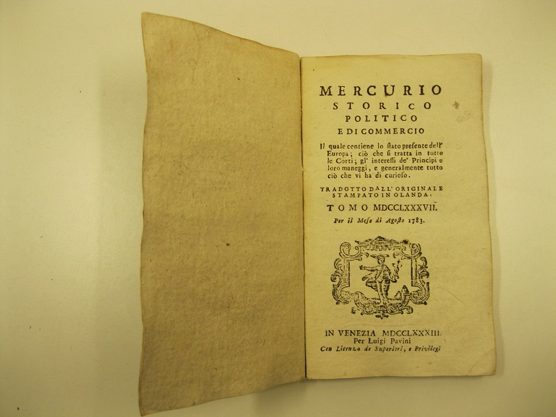 Mercurio storico politico e di commercio il quale contiene lo …