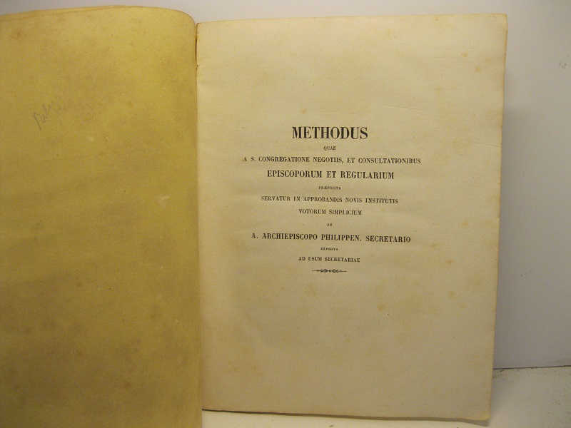 Methodus quae a S. Congregatione negotiis et consultationibus episcoporum et …