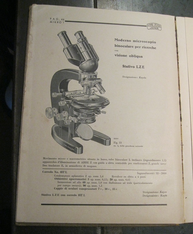 Microscopi ed apparecchi accessori Zeiss