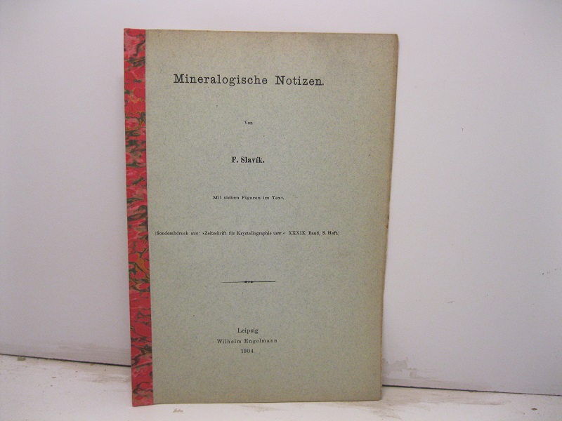 Mineralogischen Notizen mit sieben Figuren in Text