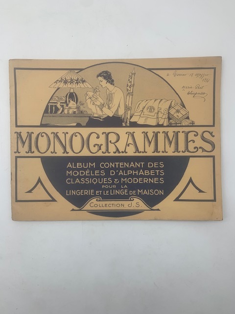 Monogrammes. Album contenant des modeles d'alphabets classique &amp; modernes pour …