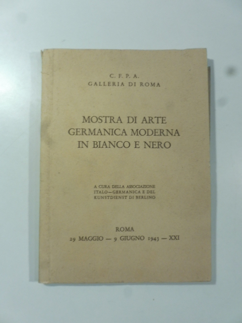 Mostra di arte germanica moderna in bianco e nero. A …