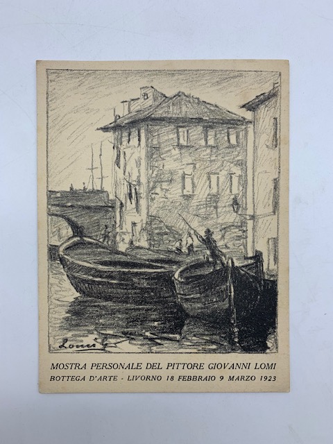 Mostra personale del pittore Giovanni Lomi, Bottega d'arte, Livorno 18 …