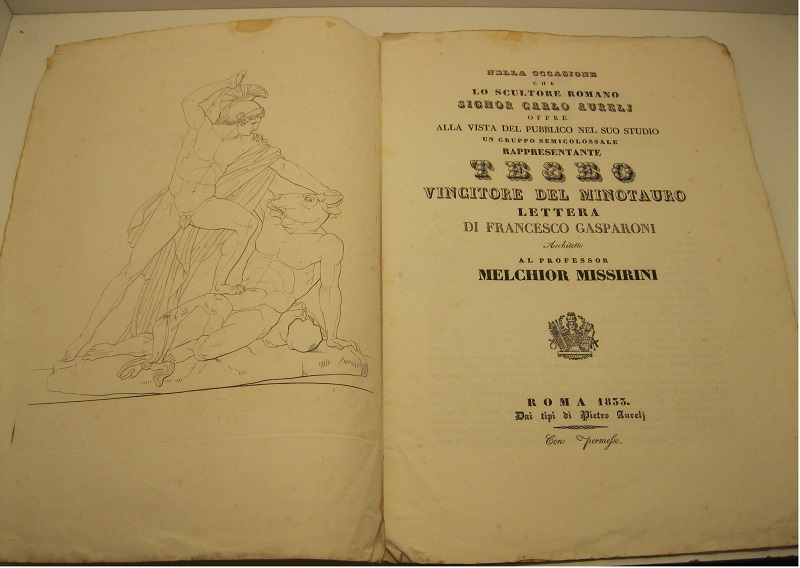 Nella occasione che lo scultore romano Signor Carlo Aurelj offre …