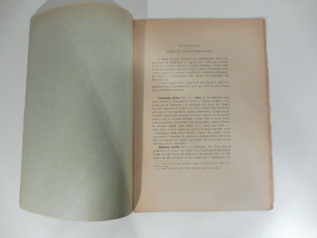 Note di lepidotterologia