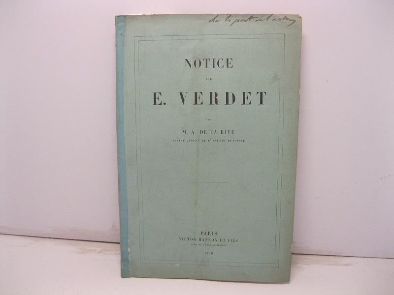 Notice sur E. Verdet