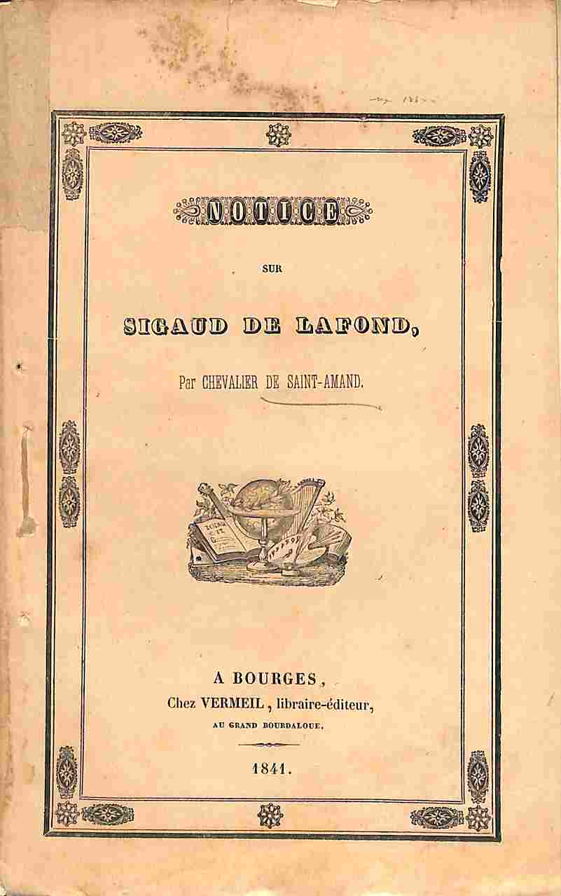 Notice sur Sigaud De Lafond