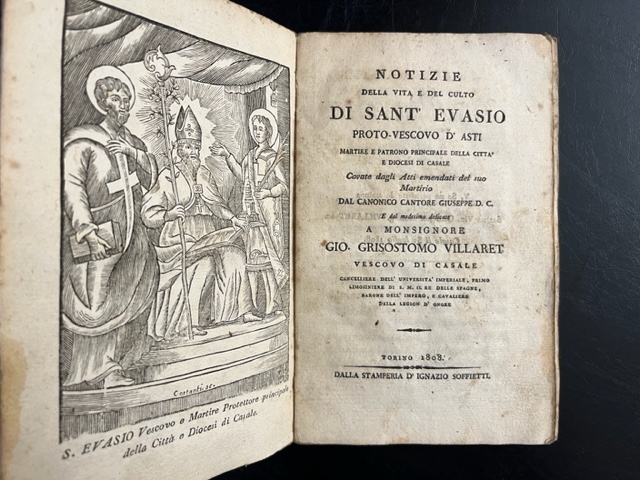 Notizie della vita e del culto di Sant'Evasio proto-vescovo d'Asti, …