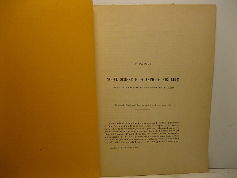 Nuove scoperte di antiche figuline della fornace di M. Perennio …