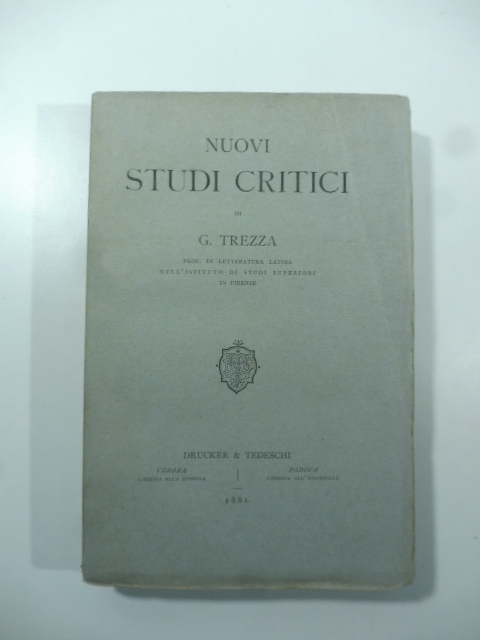 Nuovi studi critici