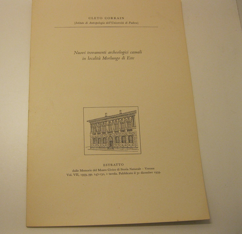 Nuovi trovamenti archeologici casuali in localita' Morlungo di Este Estratto …