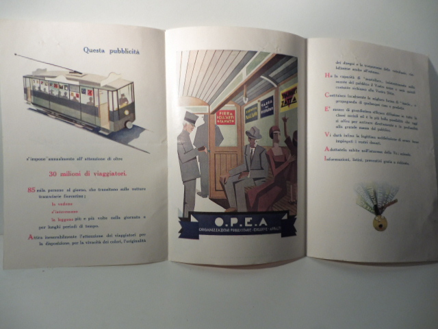 O.P.E.A. Organizzazioni pubblicitarie esclusive - Appalti. Firenze. (Pieghevole pubblicitario illustrato)