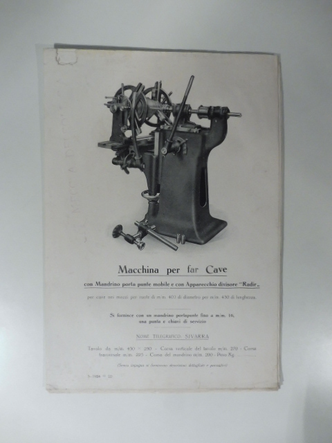 Officina A. Delsole. Sette tavole pubblicitarie illustrate