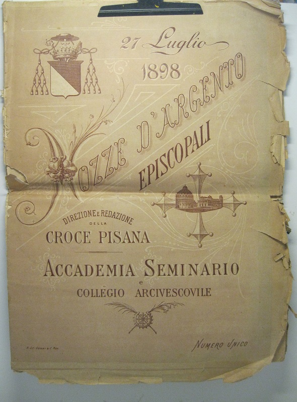 OMAGGIO A MONSIGNORE FERDINANDO CONTE CAPPONI, nel suo giubileo episcopale.