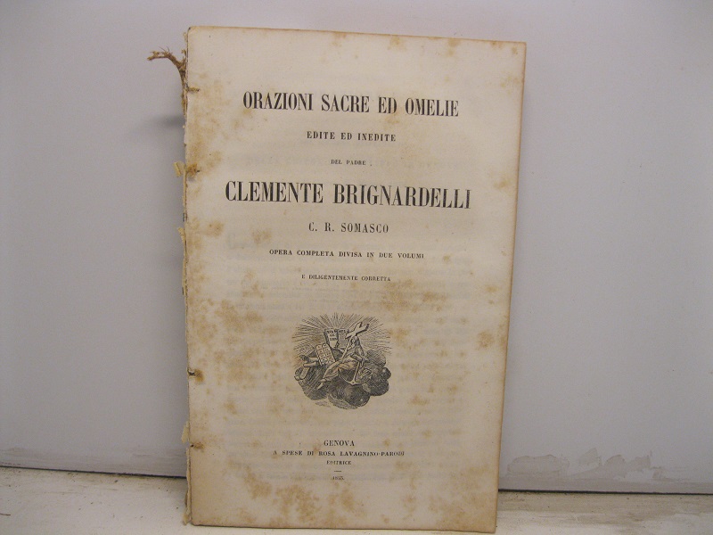 Orazioni sacre ed omelie edite ed inedite del padre Clemente …
