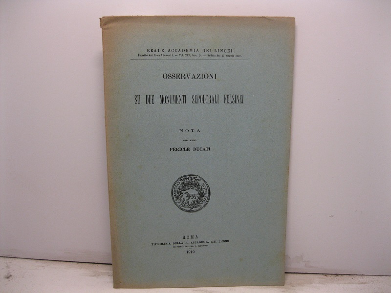 Osservazioni su due monumenti sepolcrali felsinei